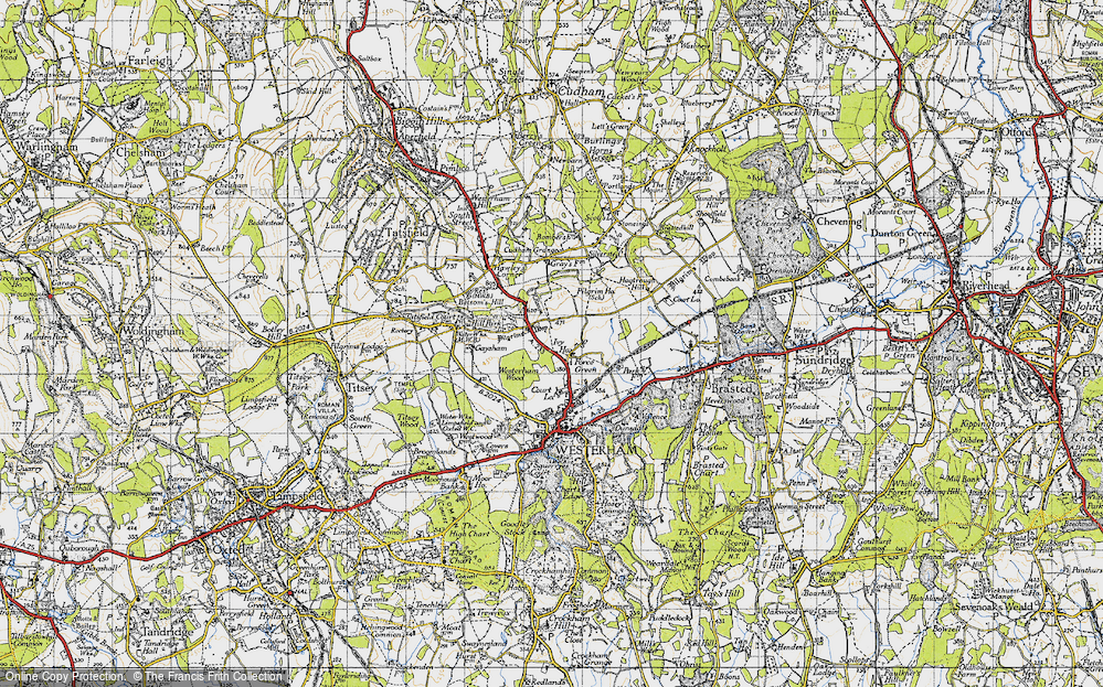 Old Map of Force Green, 1946 in 1946