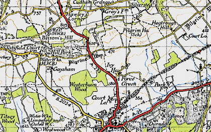 Old map of Force Green in 1946