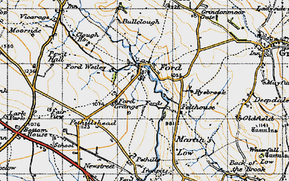 Old map of Bullclough in 1946