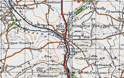 Old map of Ford in 1946