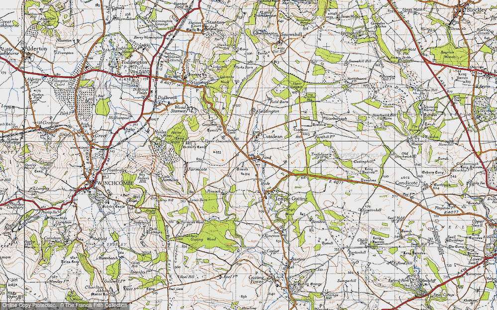 Old Map of Ford, 1946 in 1946
