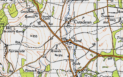 Old map of Ford in 1946