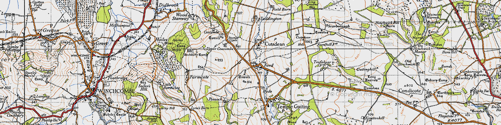 Old map of Ford in 1946