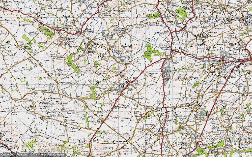 Old Map of Ford, 1946 in 1946