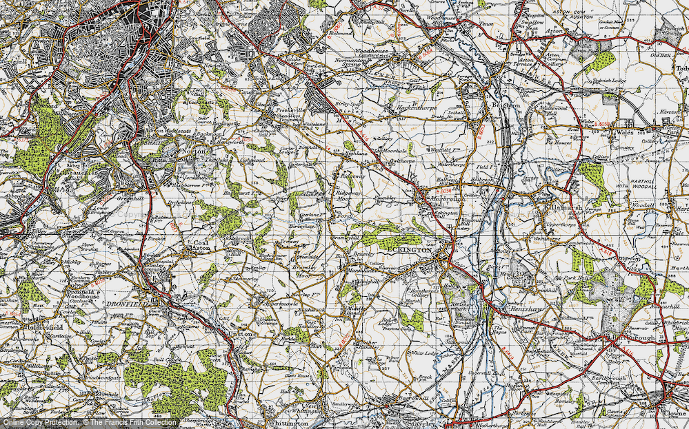 Old Map of Ford, 1947 in 1947
