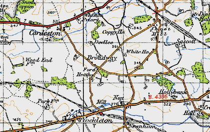 Old map of Ford Heath in 1947