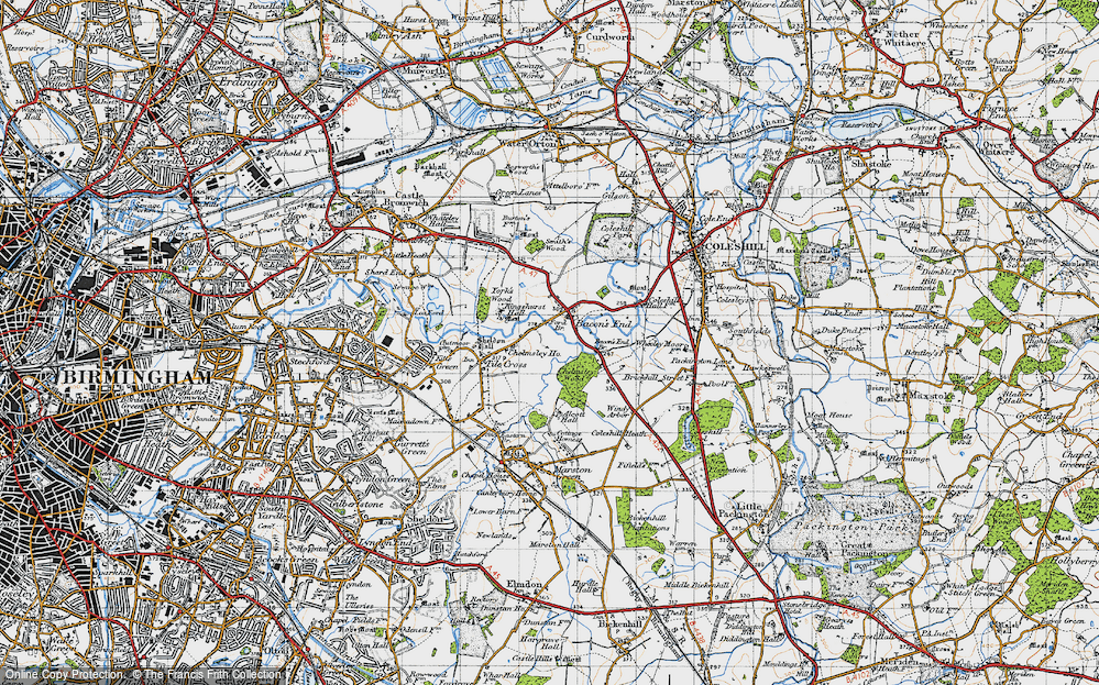 Old Map of Fordbridge, 1946 in 1946