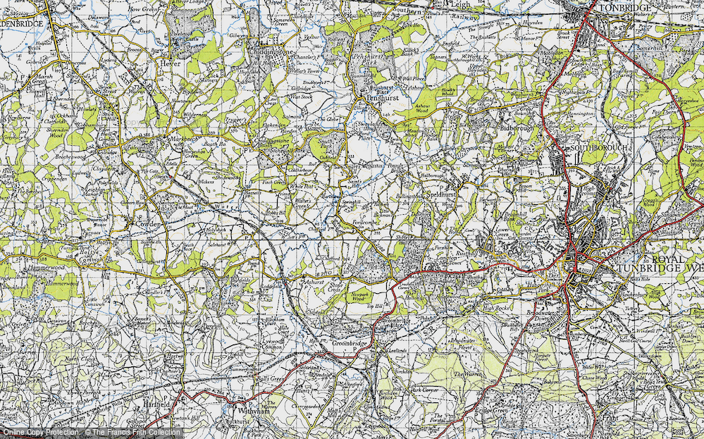 Old Map of Fordcombe, 1946 in 1946