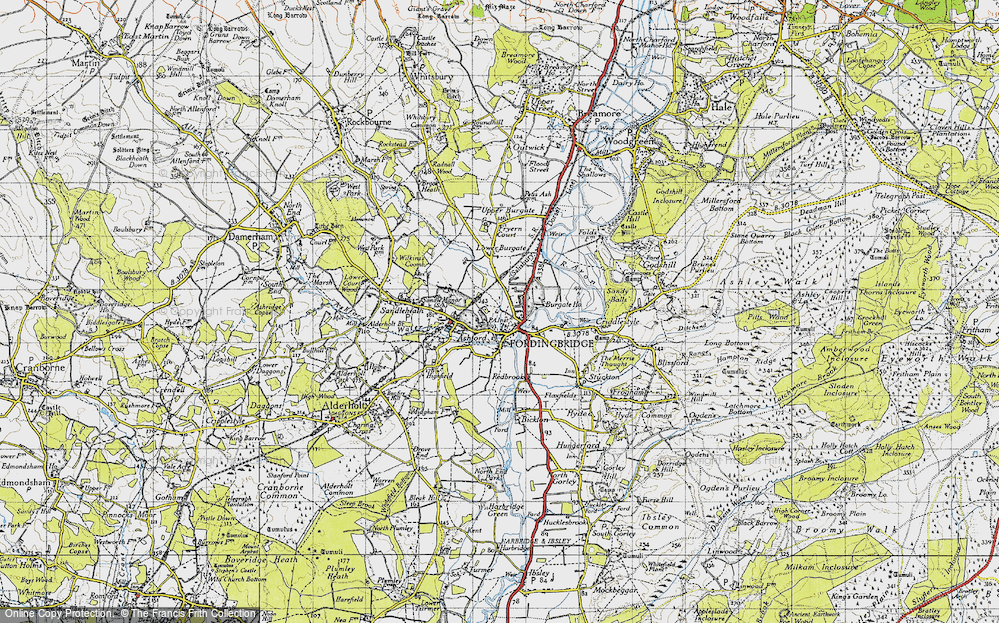 Old Map of Fordingbridge, 1940 in 1940