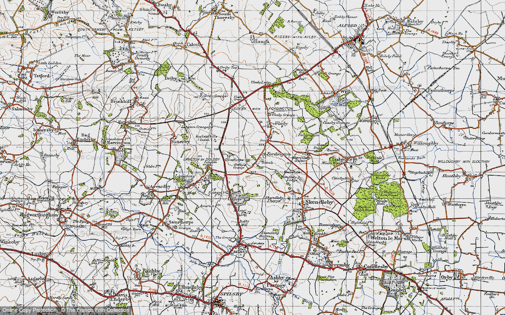 Old Map of Fordington, 1946 in 1946