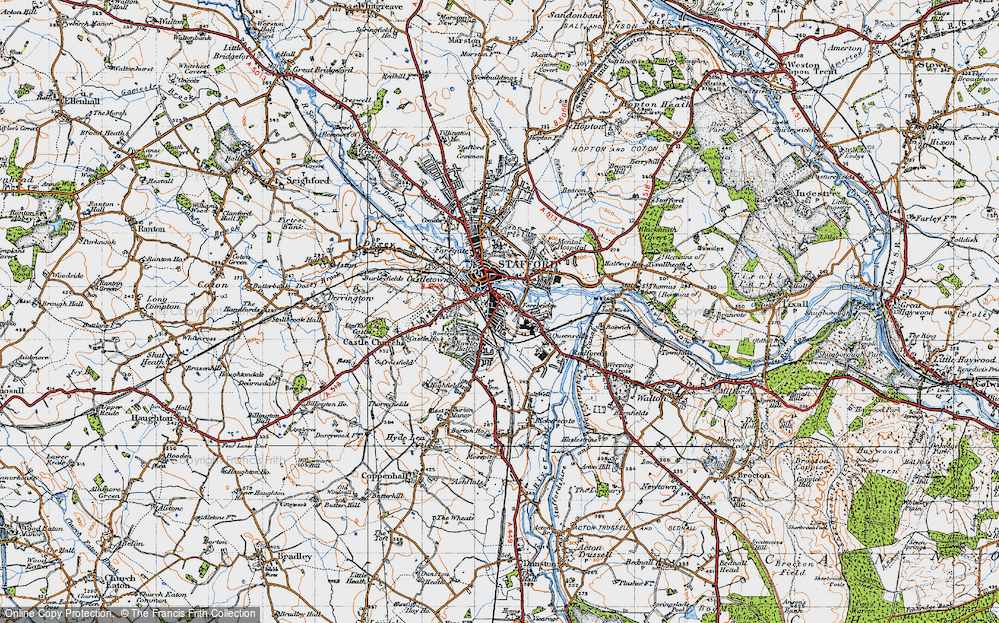 Old Map of Forebridge, 1946 in 1946