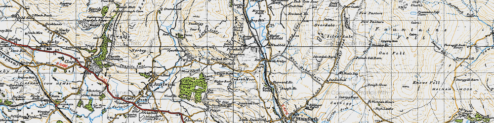 Old map of Foredale in 1947