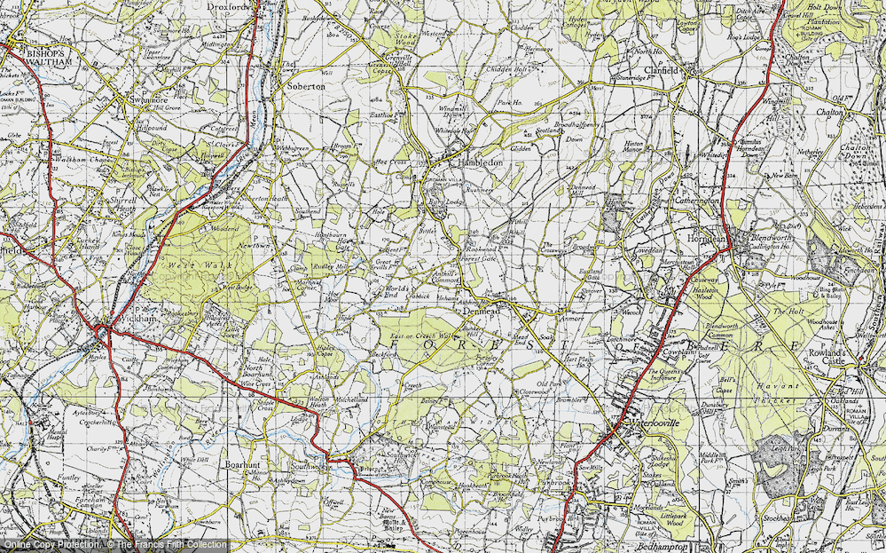 Old Map of Forest Gate, 1945 in 1945
