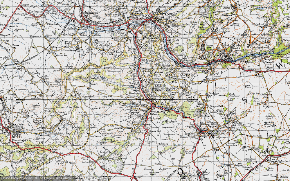 Old Map of Forest Green, 1946 in 1946