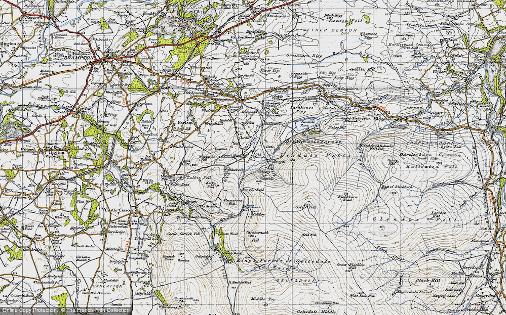 Old Map of Forest Head, 1947 in 1947