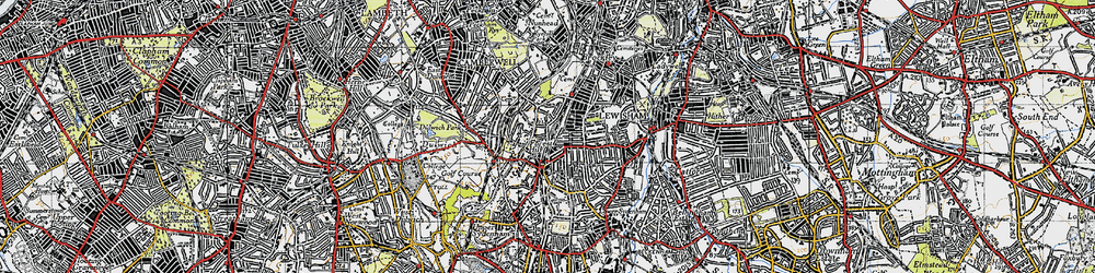 Old map of Forest Hill in 1946