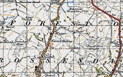 Old map of Forest Holme in 1947