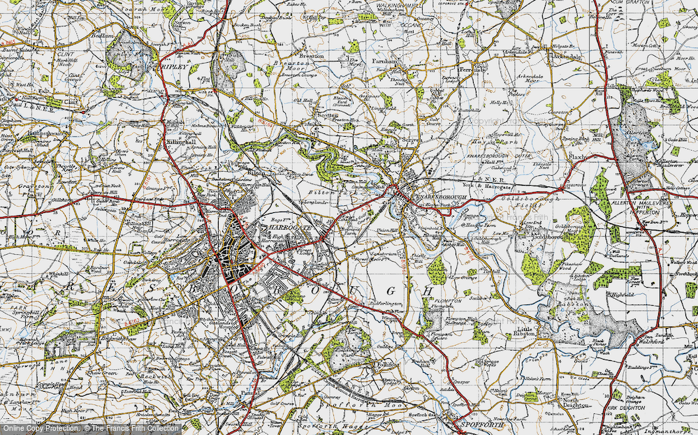 Old Map of Forest Lane Head, 1947 in 1947