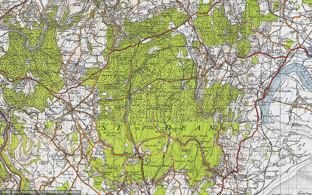 Old Map of Forest of Dean, 1946 in 1946