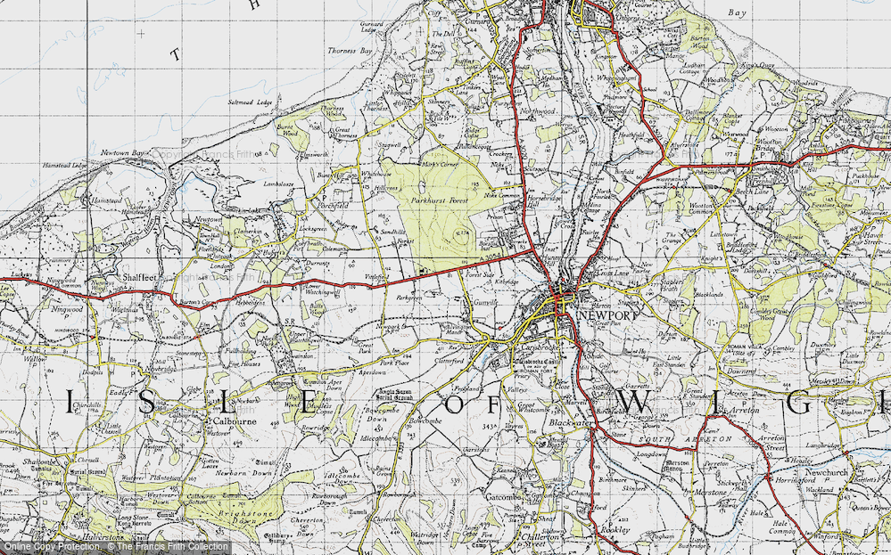 Old Map of Forest Side, 1945 in 1945