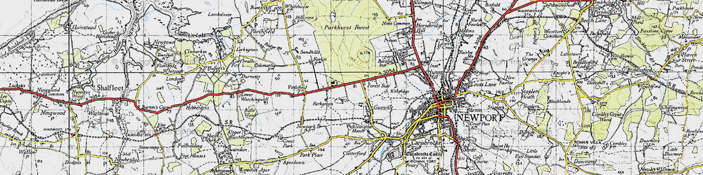 Old map of Forest Side in 1945