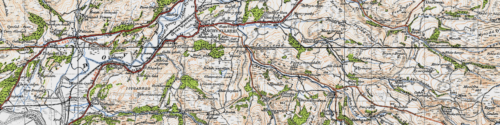 Old map of Brynllwydwyn in 1947
