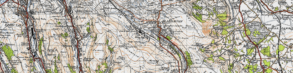 Old map of Forge Side in 1947