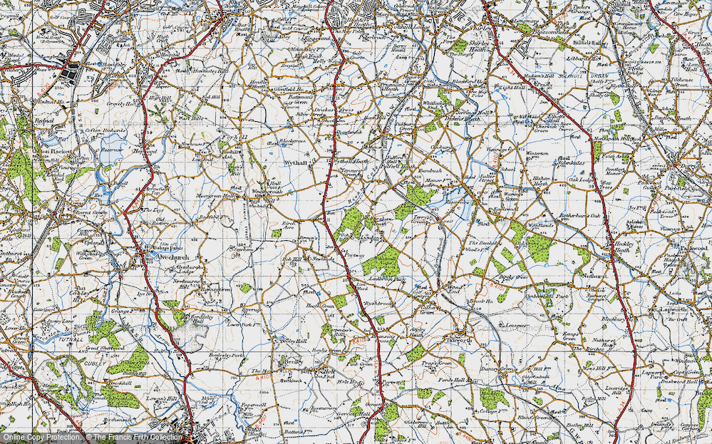 Old Map of Forshaw Heath, 1947 in 1947