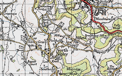 Old map of Forthay in 1946