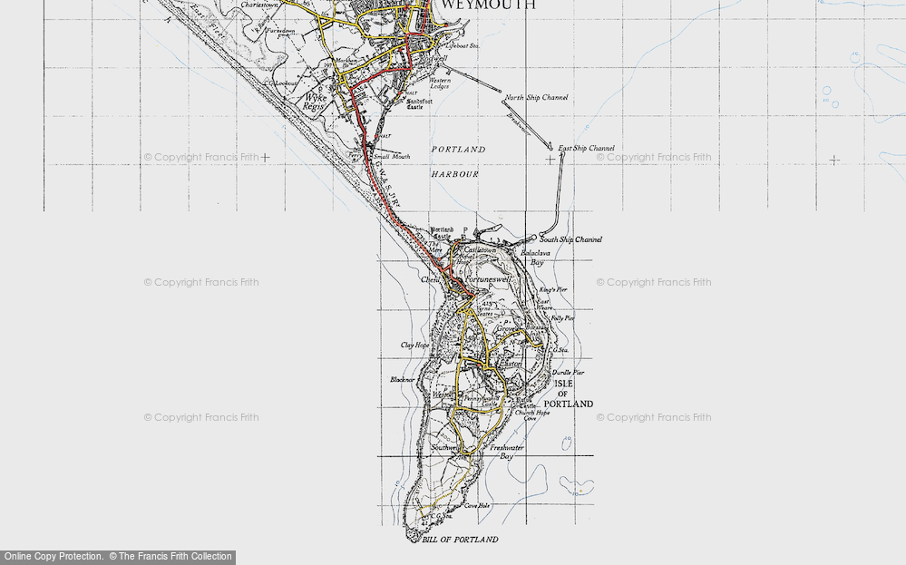Old Map of Fortuneswell, 1946 in 1946
