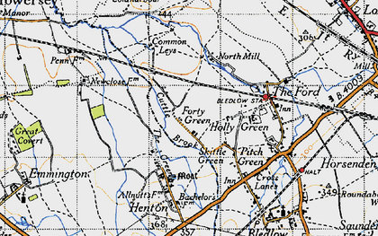 Old map of Forty Green in 1947