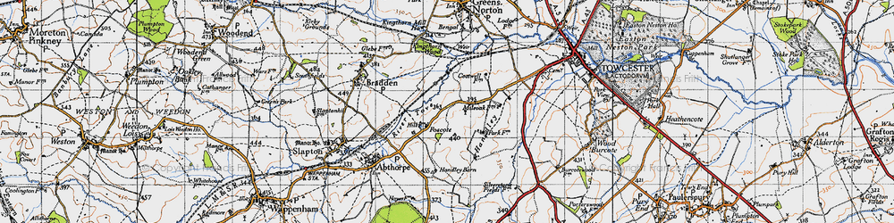 Old map of Foscote in 1946