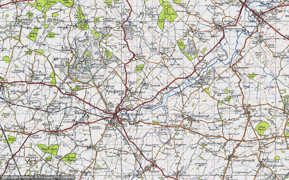 Old Map of Foscote, 1946 in 1946