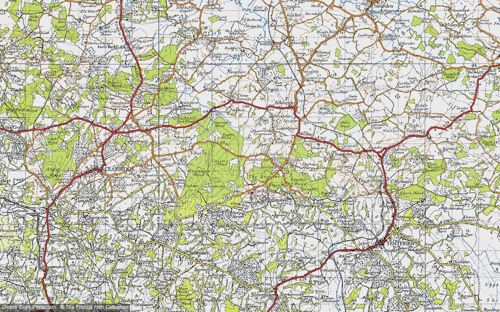 Old Map of Fosten Green, 1940 in 1940