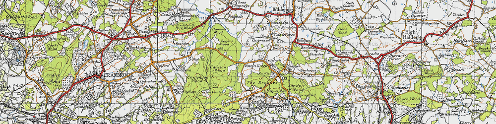 Old map of Fosten Green in 1940