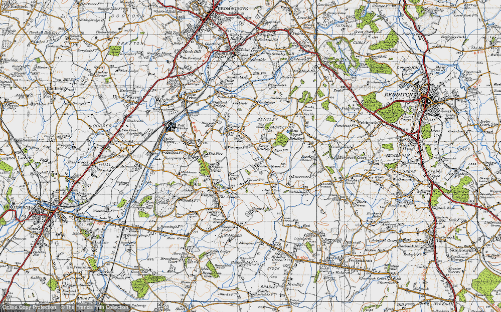 Old Map of Foster's Green, 1947 in 1947