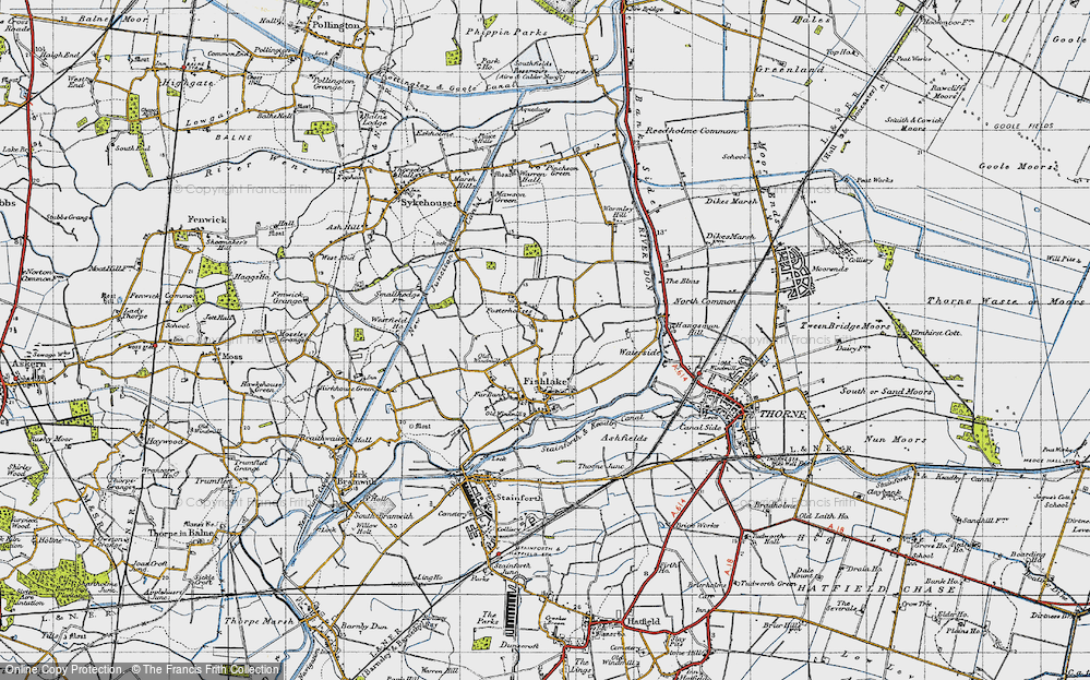 Old Map of Fosterhouses, 1947 in 1947