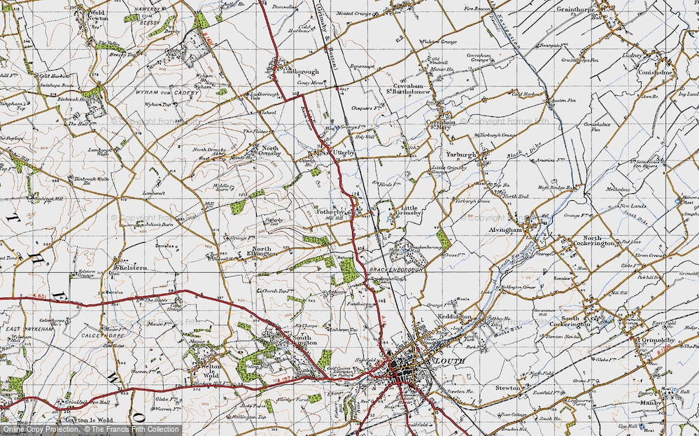 Old Map of Fotherby, 1946 in 1946