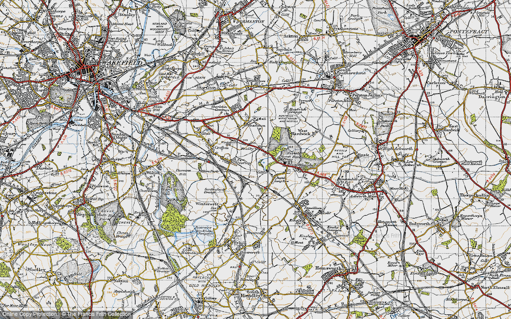 Old Map of Foulby, 1947 in 1947