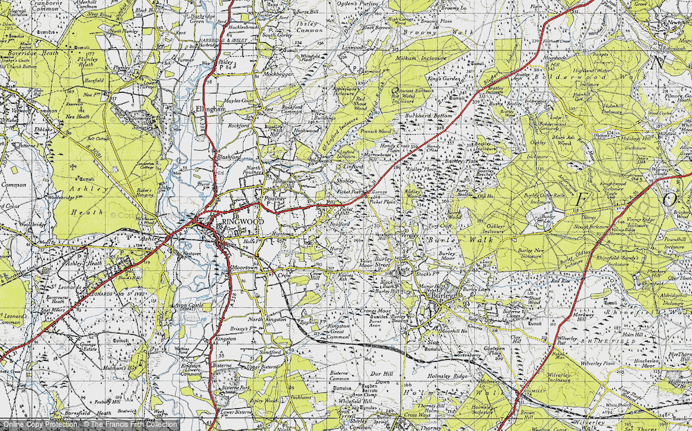Old Map of Foulford, 1940 in 1940