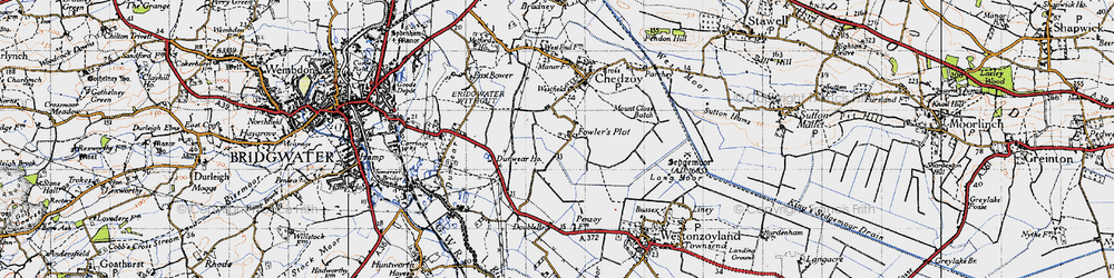 Old map of Fowler's Plot in 1946