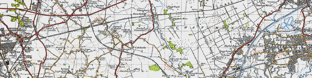 Old map of Fowley Common in 1947