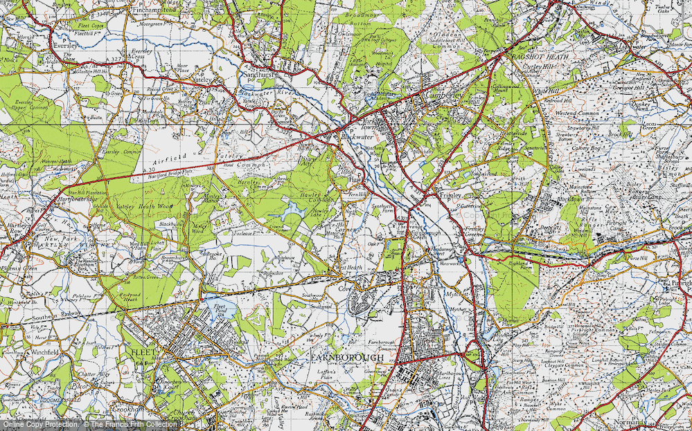 Old Maps of Hawley Lake, Hampshire - Francis Frith