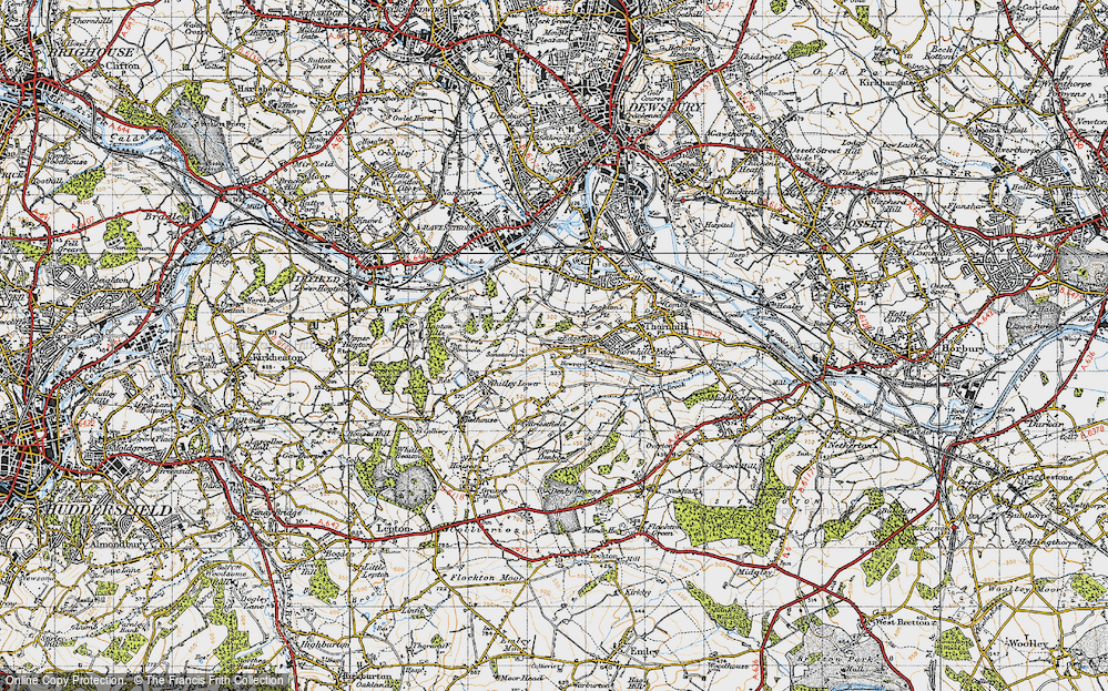 Old Map of Fox Royd, 1947 in 1947