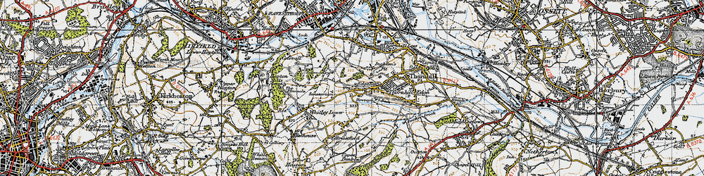 Old map of Fox Royd in 1947
