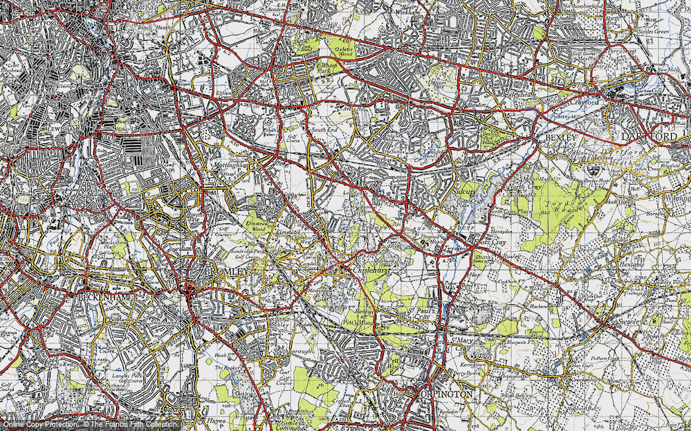 Old Map of Foxbury, 1946 in 1946