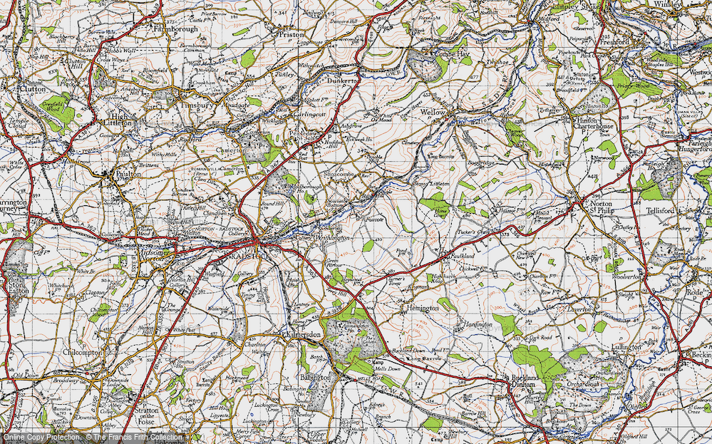 Old Map of Foxcote, 1946 in 1946