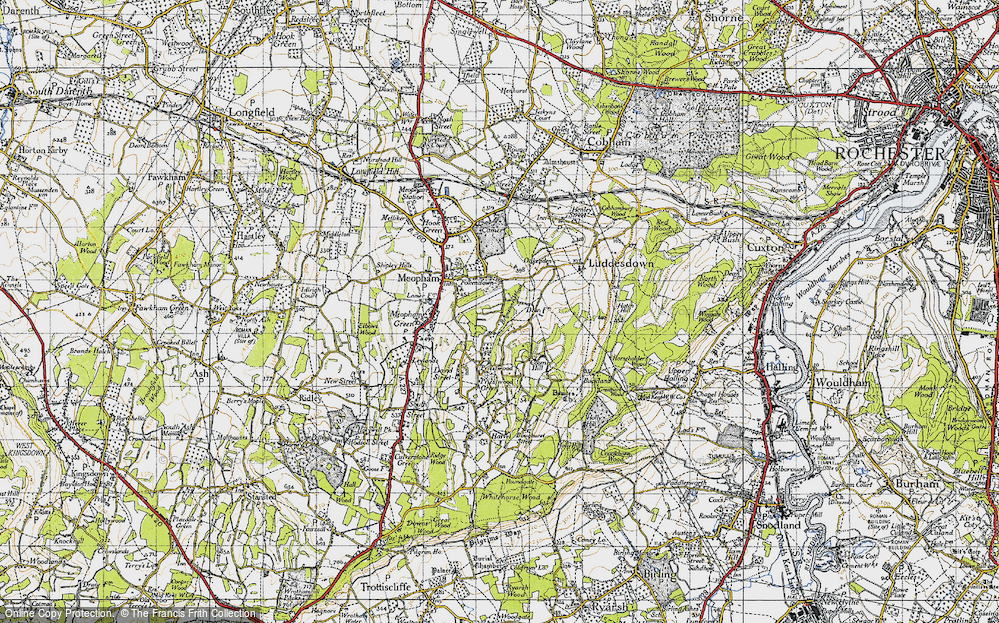 Old Map of Foxendown, 1946 in 1946