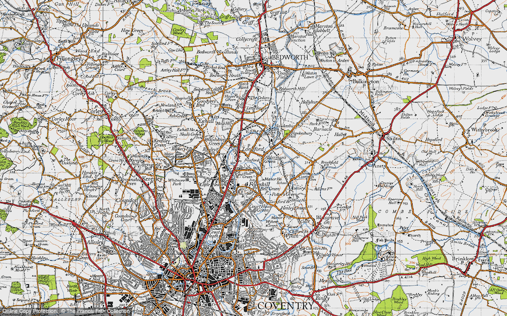 Old Map of Foxford, 1946 in 1946