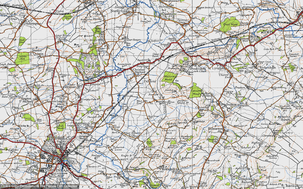 Old Map of Foxham, 1947 in 1947